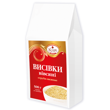 Висівки Козуб Продукт вівсяні в пакеті 500 г Висівки Козуб Продукт вівсяні в пакеті 500 г