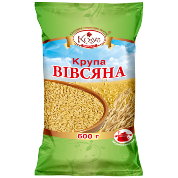 Крупа Козуб Продукт вівсяна цільнозернова в пакеті 600 г Крупа Козуб Продукт вівсяна цільнозернова в пакеті 600 г