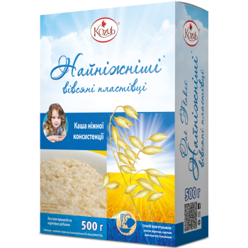 Пластівці Козуб Продукт Нйніжніші вівсяні в коробці 500 г Пластівці Козуб Продукт Нйніжніші вівсяні в коробці 500 г