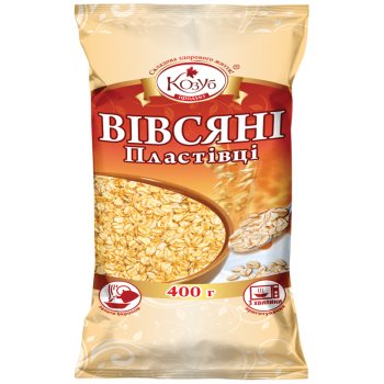 Пластівці Козуб Продукт вівсяні в пакеті 400 г Пластівці Козуб Продукт вівсяні в пакеті 400 г