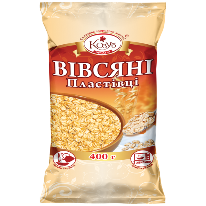 Пластівці Козуб Продукт вівсяні в пакеті 400 г
