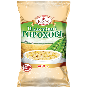Пластівці Козуб Продукт горохові в пакеті 400 г Пластівці Козуб Продукт горохові в пакеті 400 г