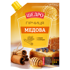 Гірчиця Щедро Медова д/п 120г