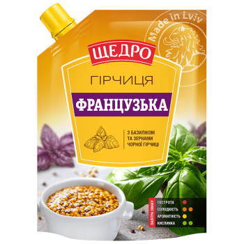 Гірчиця Щедро Французька д/п 120г Гірчиця Щедро Французька д/п 120г