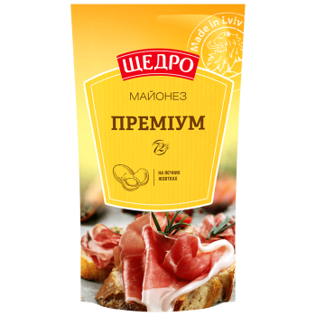 Майонез Щедро Преміум 72% д/п 150г Майонез Щедро Преміум 72% д/п 150г
