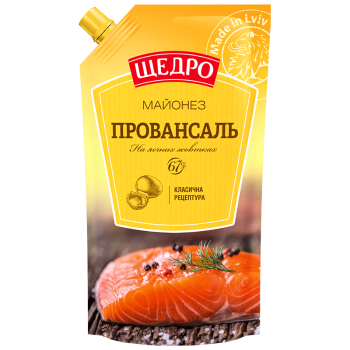 Майонез Щедро Провансаль 67% д/п 500г Майонез Щедро Провансаль 67% д/п 500г