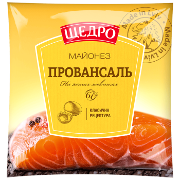 Майонез Щедро Провансаль 67% ф/п 350г Майонез Щедро Провансаль 67% ф/п 350г