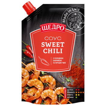 Соус Щедро Sweet Chili д/п 0,2кг Соус Щедро Sweet Chili д/п 0,2кг