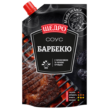 Соус Щедро Барбекю дой-пак 200г Соус Щедро Барбекю дой-пак 200г