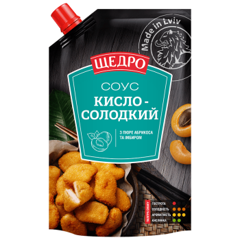 Соус Щедро Кисло-солодкий д/п 0,2 кг