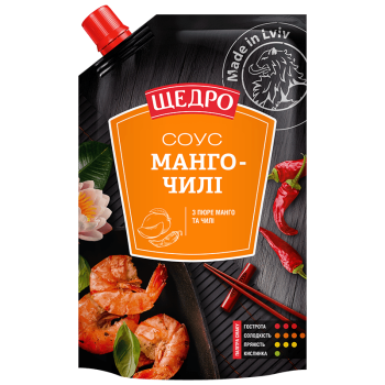 Соус Щедро Манго-чилі д/п 0,2кг Соус Щедро Манго-чилі д/п 0,2кг