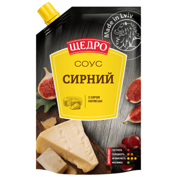 Соус Щедро Сирний д/п 200г (рецептура 40%) Соус Щедро Сирний д/п 200г (рецептура 40%)