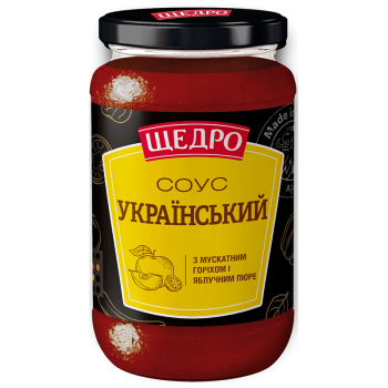 Соус Щедро Український с/б 370г Соус Щедро Український с/б 370г
