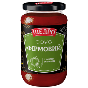 Соус Щедро Фірмовий с/б 370г Соус Щедро Фірмовий с/б 370г