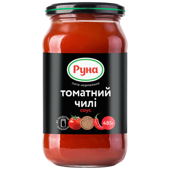 Соус Руна Томатний чилі стерилізований 485 г Соус Руна Томатний чилі стерилізований 485 г