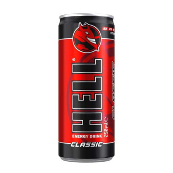 Напій безалкогольний енергетичний газований Hell (класичний) 250 ml Напій безалкогольний енергетичний газований Hell (класичний) 250 ml