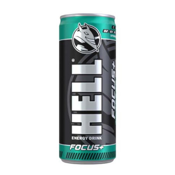 Напій безалкогольний енергетичний газований Hell Fokus Strong 250 ml Напій безалкогольний енергетичний газований Hell Fokus Strong 250 ml
