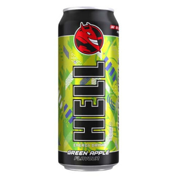 Напій безалкогольний енергетичний газований Hell Green Apple 500 ml Напій безалкогольний енергетичний газований Hell Green Apple 500 ml