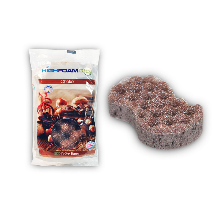 Губка банна HighFoam Choco 1 шт. (4820178150279)