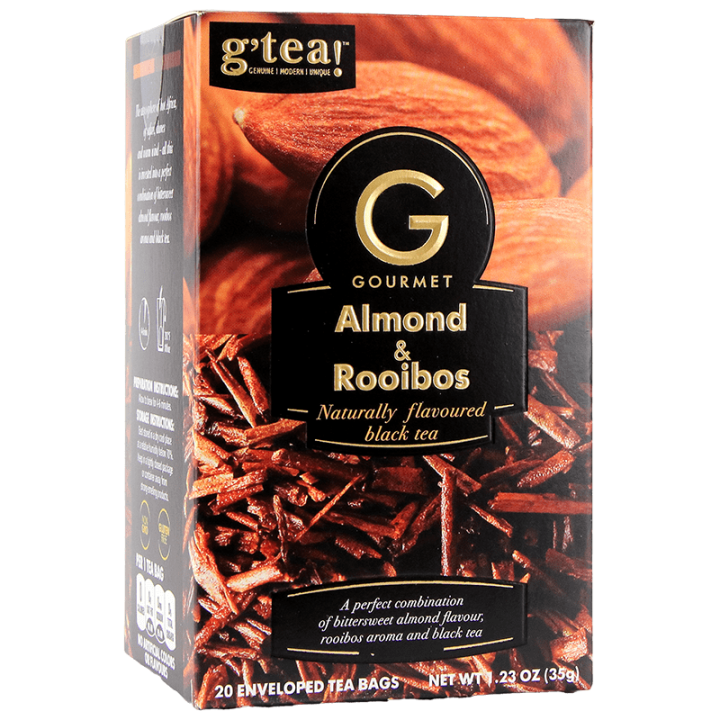 Чай g’tea! Gourmet Almond & African Rooibos 20 пак