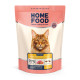 Сухой корм HOME FOOD для поддержки опорно-двигательного аппарата стерилизованных/кастрированных взрослых кошек крупных пород Телятина с лососем и вялеными томатами For the support of the musculoskeletal system. For large breeds, 400 г