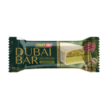 Батончик Power Pro протеїновий 25% білка, без цукру, Dubai Bar фісташка, 50 г