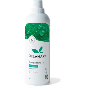 Жидкое концентрированное бесфосфатное средство для стирки DeLaMark Universal 1 л