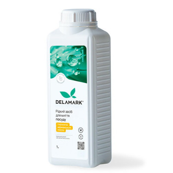 Средство для мытья посуды DeLaMark с эфирным маслом африканского лимона 1 л