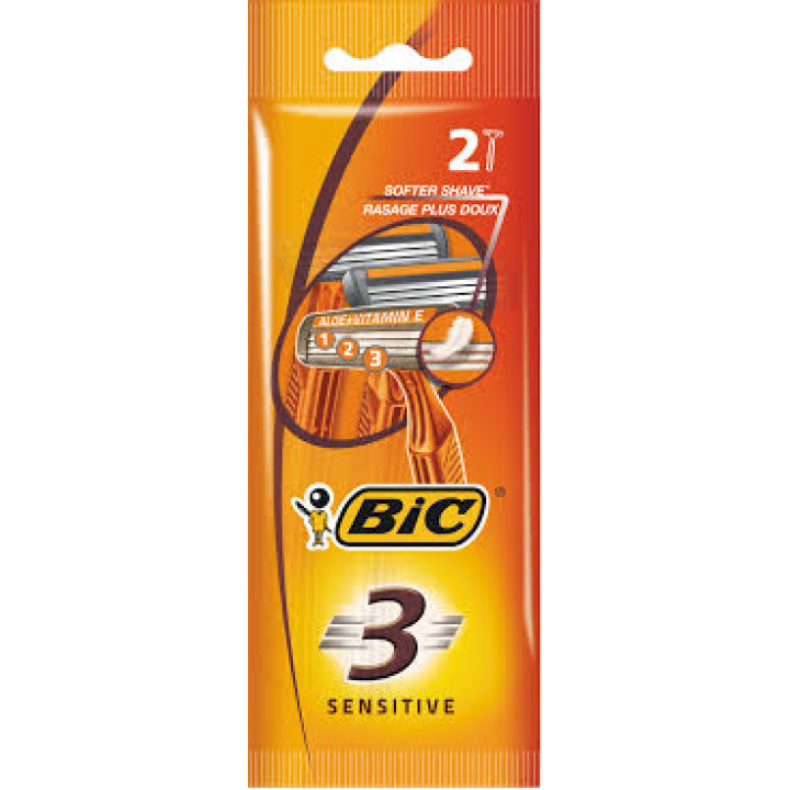 Станок одноразовый BIC 3 Sensitive 2 шт. (3086123221673)