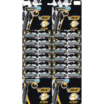 Станок одноразовий BIC 3 Action 24 шт. (3086123399532)