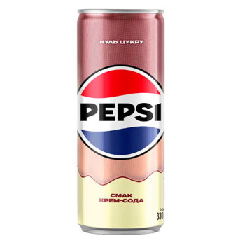 Напиток Pepsi Крем-сода безалкогольный сильногазированный ж/б, 330 мл Напиток Pepsi Крем-сода безалкогольный сильногазированный ж/б, 330 мл