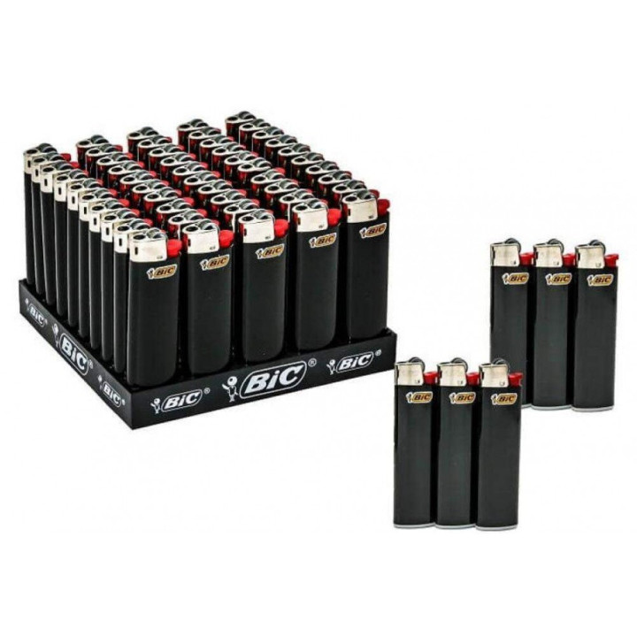 Зажигалка BIC J3 Слим Миди черная (3086129207213)
