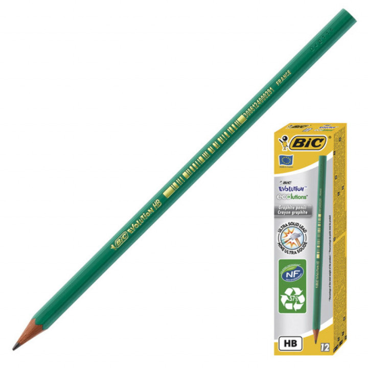 Карандаши чернографитовые BIC Evolution 650 12 шт. (3086124000291)