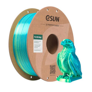 Филамент eSun PLA-Silk Magic, лаймово-голубой, 1кг/рулон, с бумажной втулкой, 1,75мм