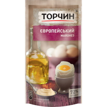 Майонез "Торчин" Європейський 72% дой-пак 160 г (4820001315981)