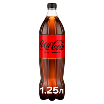 Напій газований Coca-Cola Zero 1,25 л 
