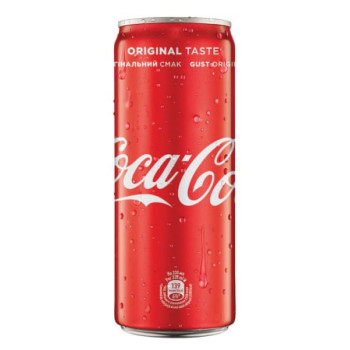 Напій газований Coca-Сola з/б 0,25 л