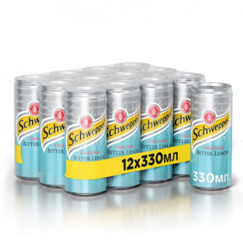 Напиток газированный Schweppes Bitter Lemon 0,33 л x 12 шт. (5449000064110) Напиток газированный Schweppes Bitter Lemon 0,33 л x 12 шт. (5449000064110)