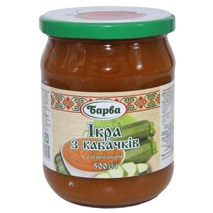  Икра из кабачков "Барва" 500 г (4820217900254)