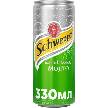 Напій газований Schweppes Classic Mojito 0,33л (5449000171351)