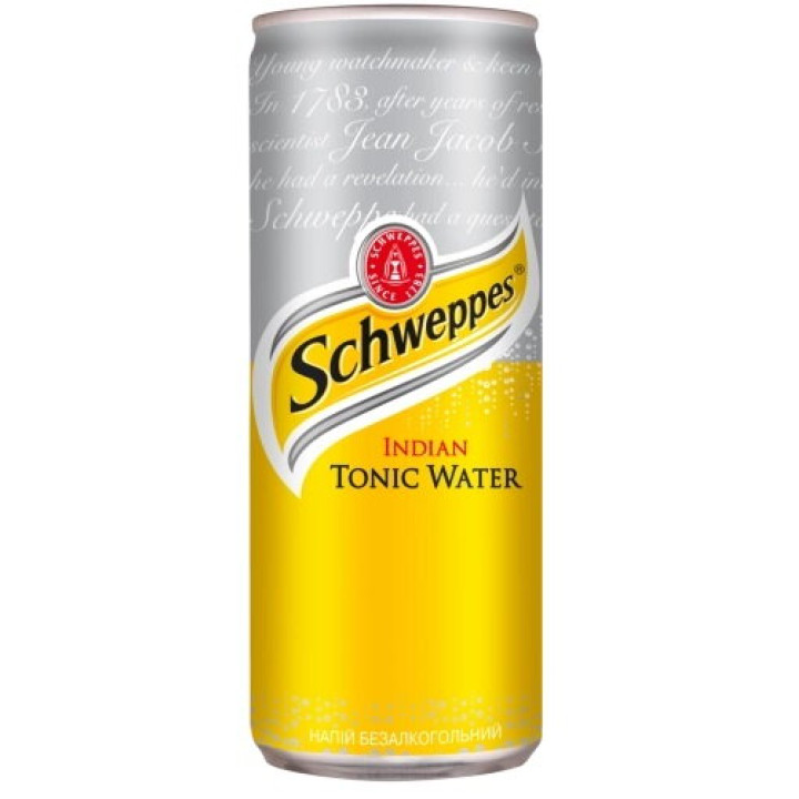Напій газований Schweppes Indian Tonic 0,33л (5449000046390)