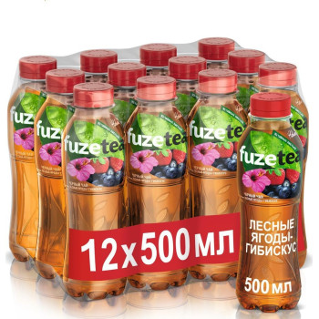Чай чорний Fuzetea "Лісові ягоди - гібіскус" 0,5 л (5449000259455) Чай чорний Fuzetea "Лісові ягоди - гібіскус" 0,5 л (5449000259455)