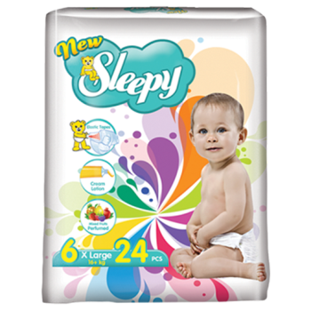 Подгузники Sleepy Super X Large 16 + кг 24 шт. (8697512324919) Подгузники Sleepy Super X Large 16 + кг 24 шт. (8697512324919)