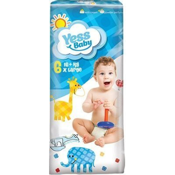 Подгузники Yess Baby Jumbo X Large 16 + кг 36шт.