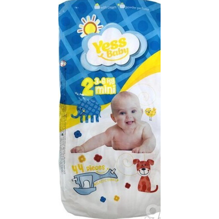 Подгузники Yess Baby Super Mini 3-6 кг 44шт.