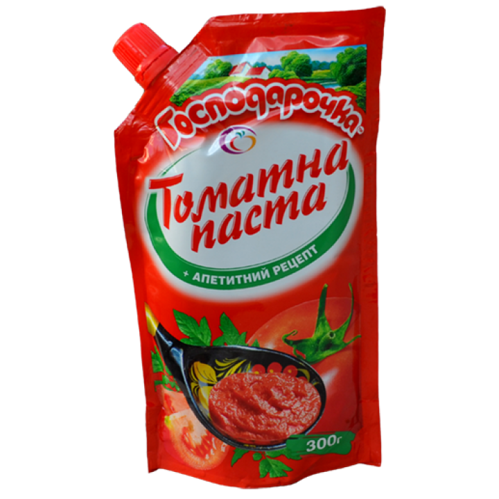 Томатная паста 25% "Господарочка" дой-пак 300 г (4820024793377)