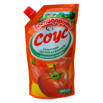 Соус томатный "Господарочка" Деликатесный дой-пак 300 г (4820024793384)