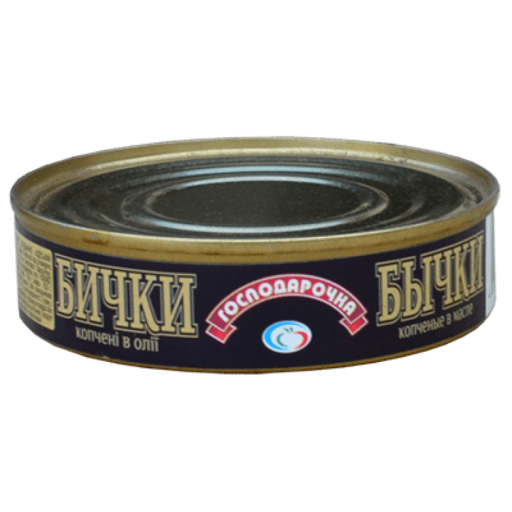 Бычки копченые в масле "Господарочка" №2 150 г (4820024797412)