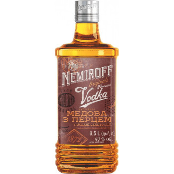 Настойка Nemiroff Украинская медовая с перцем 0.5 л 40% (4820181420895) 