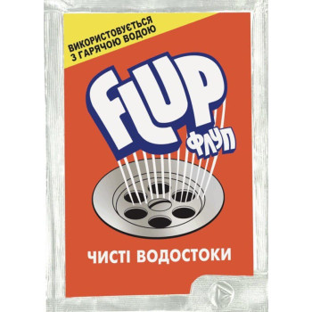Средство для прочистки труб Flup для горячей воды 80 г (5201137050011) 